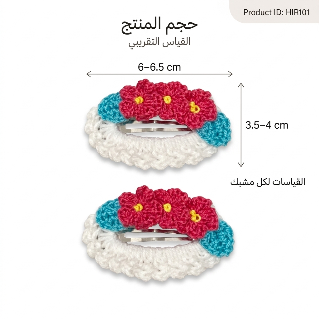 مشبك شعر من قطعتين رقم المنتج HIR101